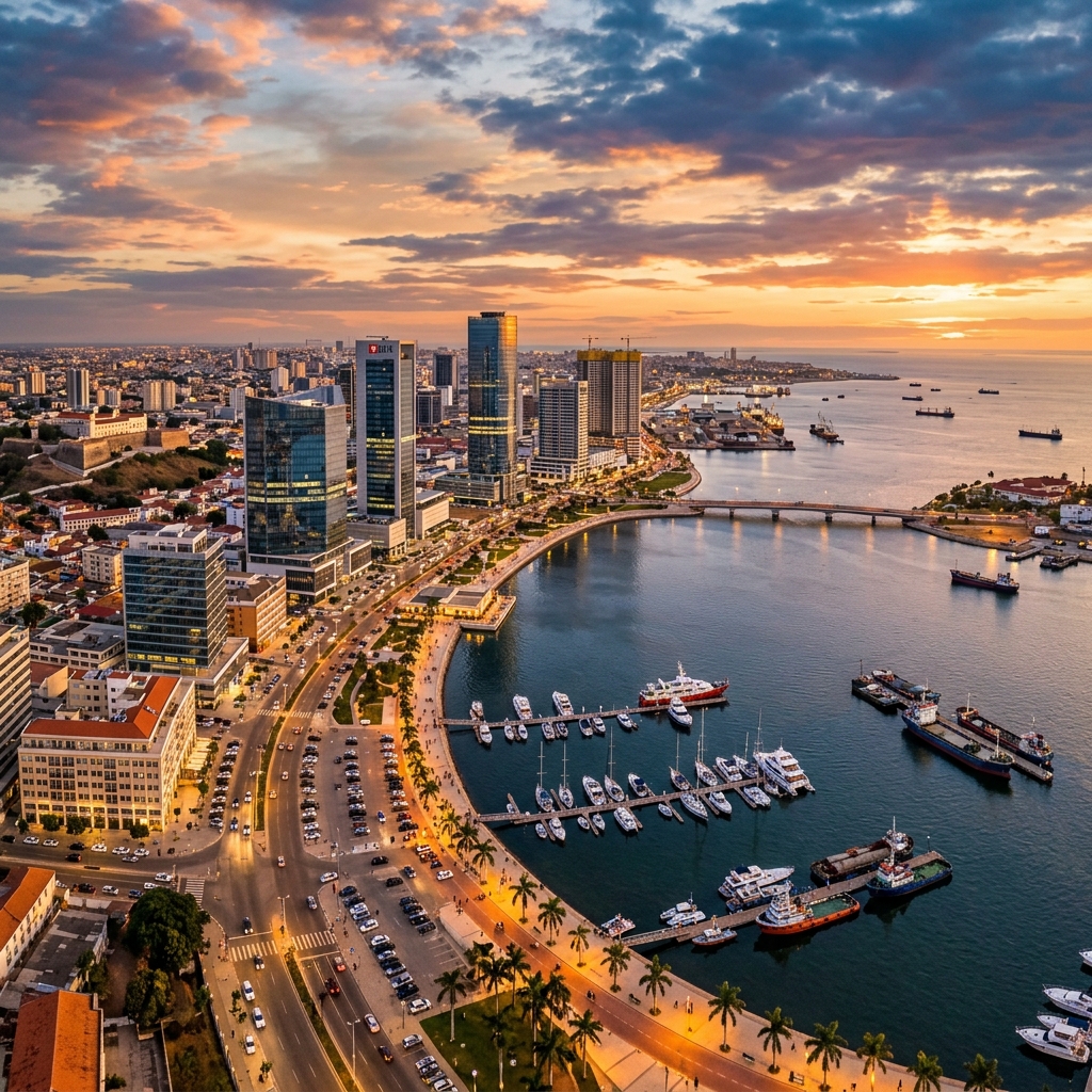 Vista panorâmica de Luanda Angola