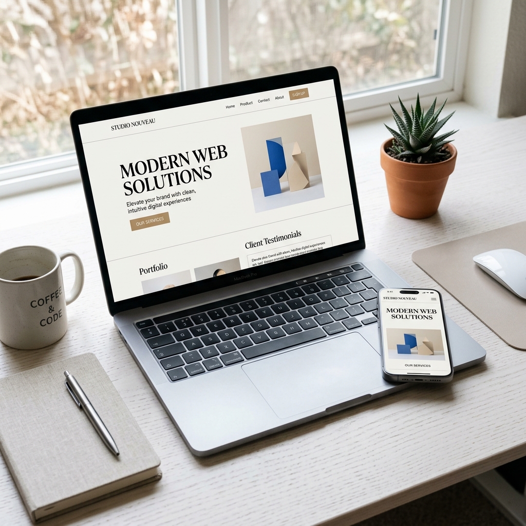 Design profissional de websites e plataformas digitais